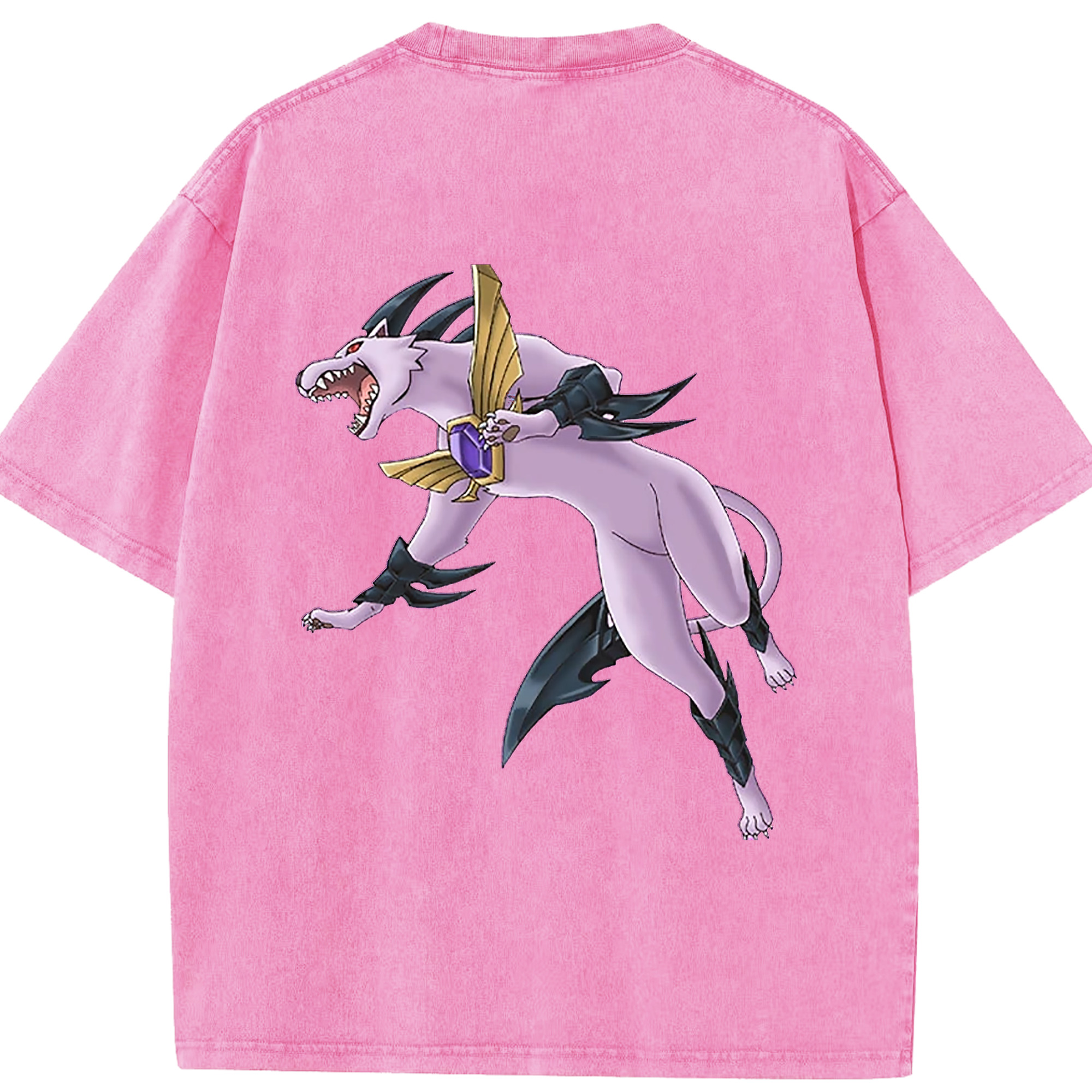 （画像用） 遊☆戯☆王 Yu-Gi-Oh! 綿100% ヴィンテージ風 半袖Tシャツ（背面プリント）